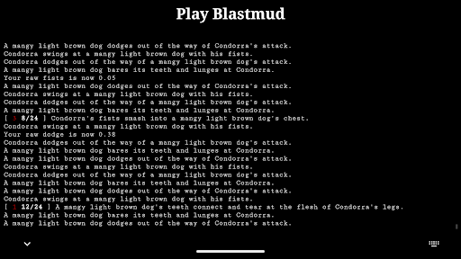 Android application Blastmud screenshort