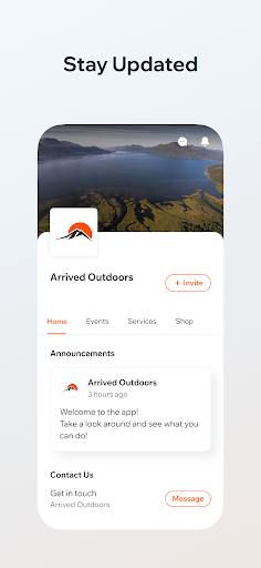 Arrived Outdoors Member App Screen 3