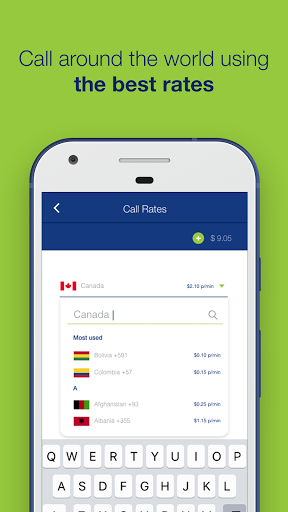 MultiPhone: TopUps and Calls Screen 2
