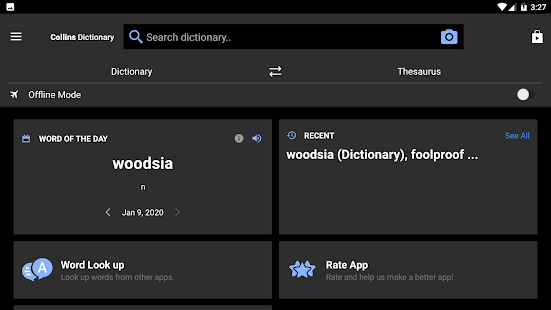 English Dictionary & Thesaurus Tangkapan layar