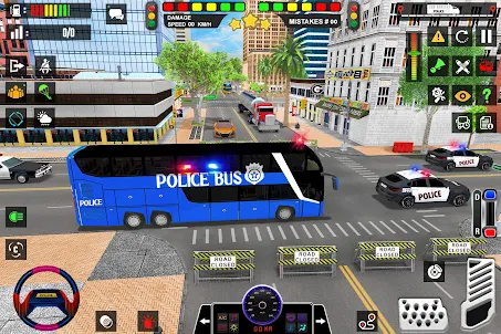 警察バスシミュレーターゲーム