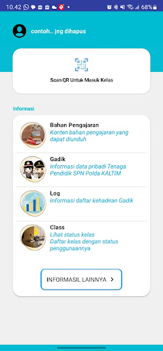 Android application E-SPN Kaltim screenshort