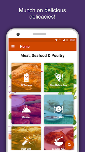 Screenshot of Non Veg Recipes: Meat, Seafood