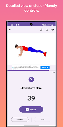 Fitness Men Workout Screen 2