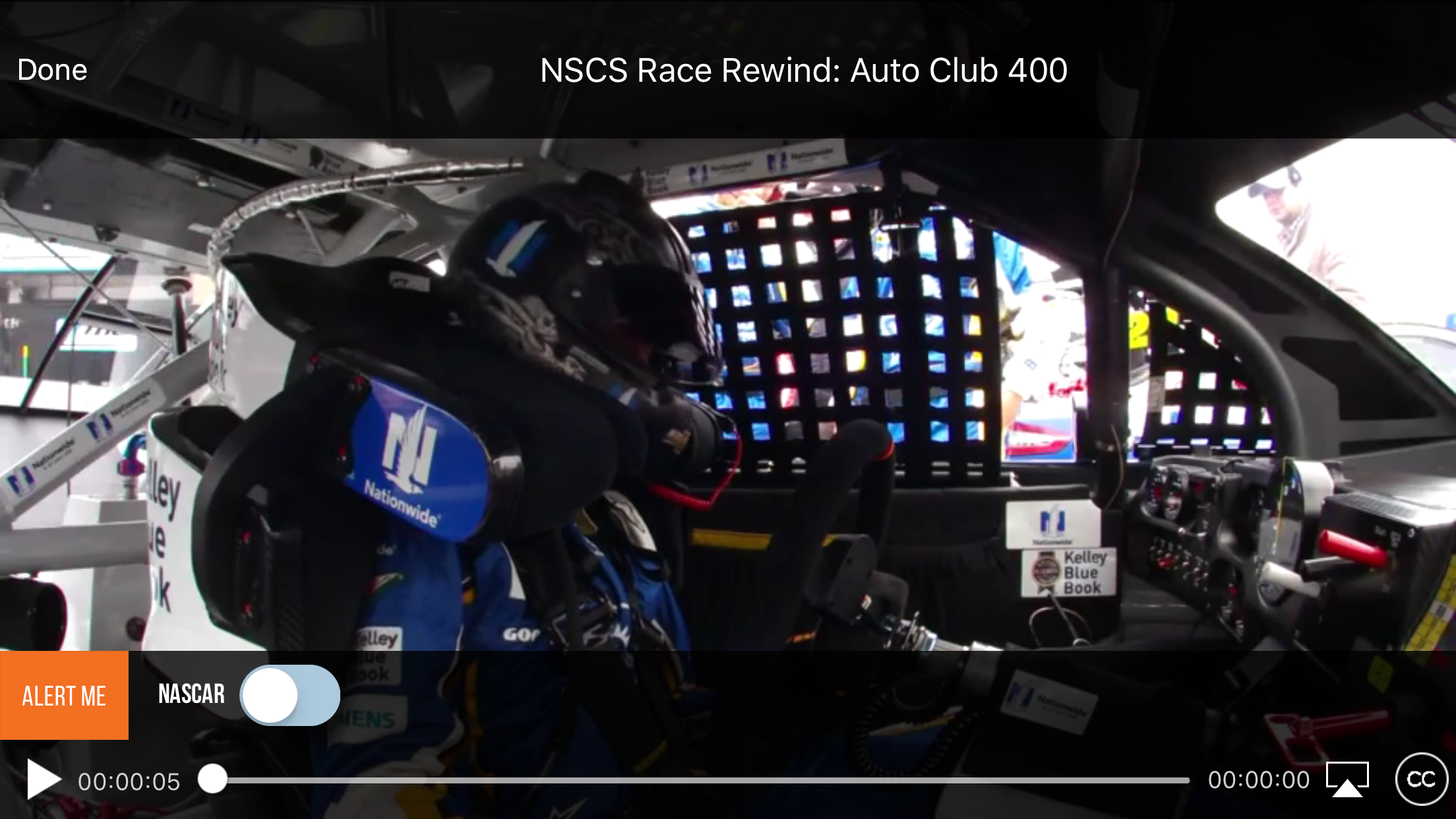 Android application NASCAR TrackPass screenshort