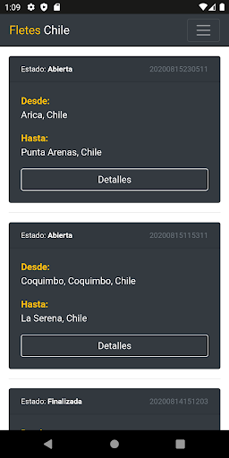 Fletes Chile Screen 2