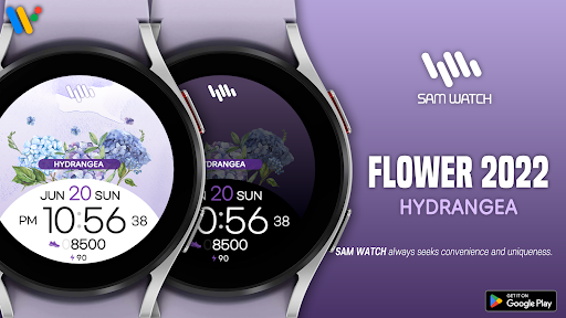 Android application SamWatch Flower 2022 Hydrangea screenshort