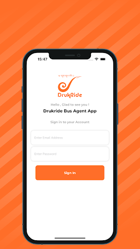 Android application BO DrukRide screenshort
