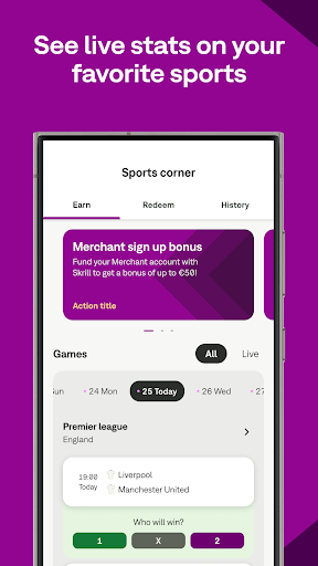 Screenshot of Skrill - Fast, secure payments