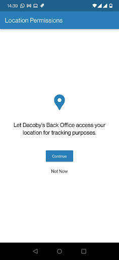 Android application Dacoby Chauffeur screenshort