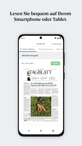 Android application St. Galler Tagblatt E-Paper screenshort