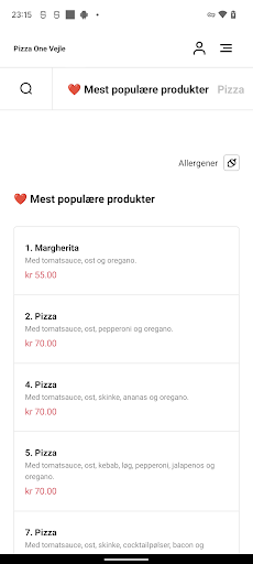 Pizza One Vejle Screen 3