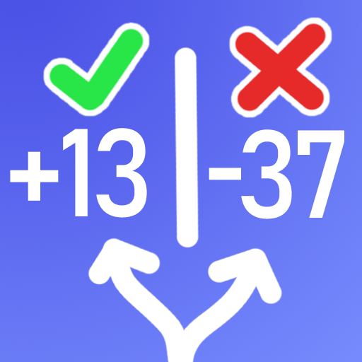 Merge circles +- offline game logo