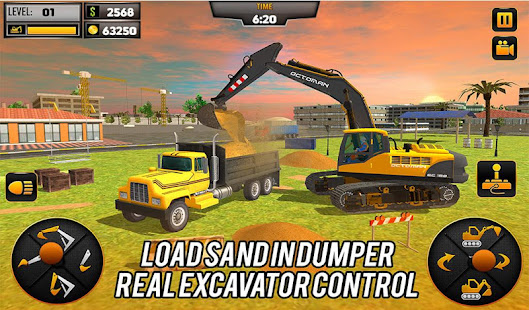 Heavy Excavator Crane Games 3D for pc screenshots 1