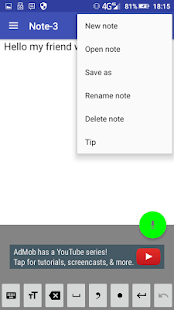 Voice Notebook - continuous speech to text Screenshot