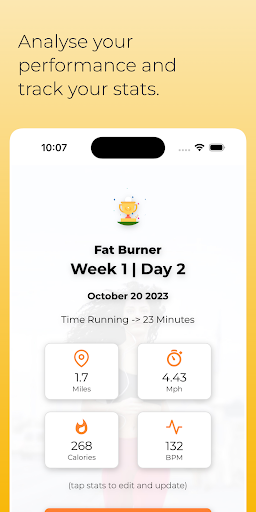 Screenshot of Treadmill Workout: Walk & Run