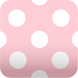 cute pink polkadots Wallpaper icon
