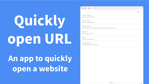 Screenshot of LinkList - Open links quickly