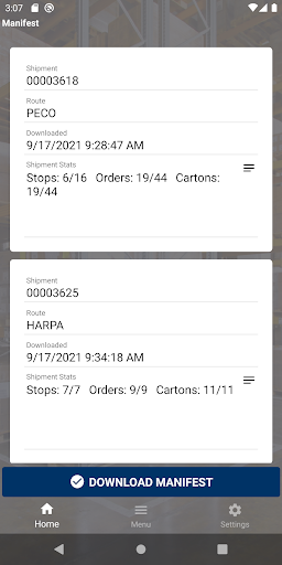 Delivery Confirmation Screen 3
