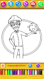 Blippi Coloring Pages