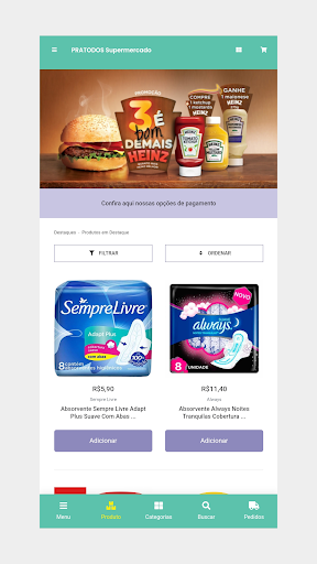 Android application Pra Todos Supermercado screenshort