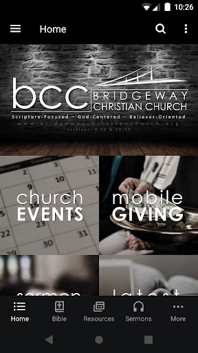 Android application BridgeWay Christian Church-NH screenshort
