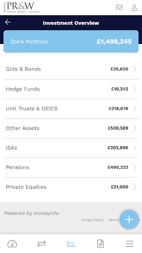 PR&W Finance Hub Screen 2