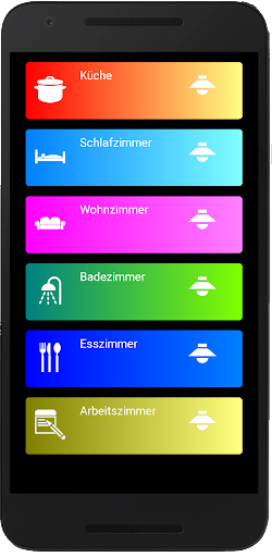 Android application VisiMatic Smart Home screenshort
