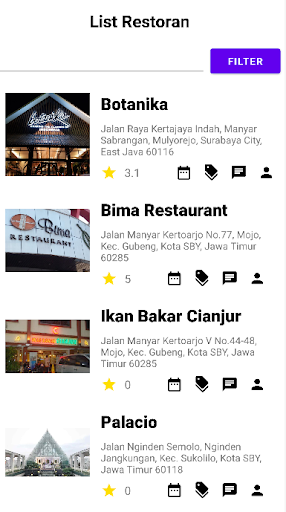 Sistem Reservasi Restoran Screen 2