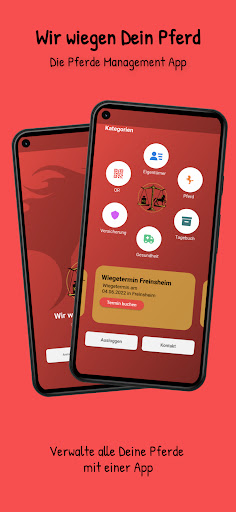 Android application Wir wiegen Dein Pferd screenshort