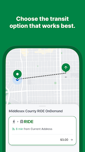 Screenshot of Middlesex County RIDE