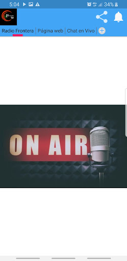 Android application Radio Frontera screenshort