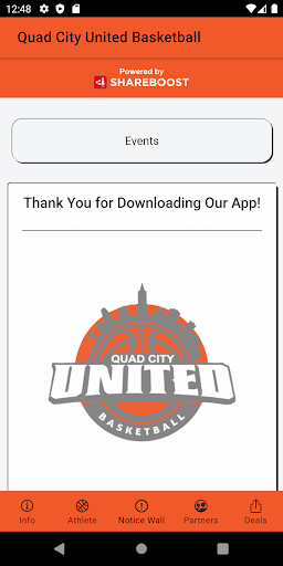 Android application Quad City United screenshort