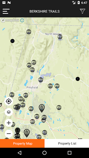 Android application BNRC Berkshire Trails screenshort