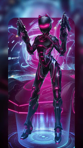 Future Robot Police Live Wallpapers Themes