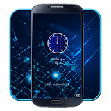 Blue technology theme icon