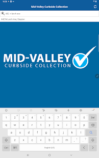Mid-Valley Curbside Collection Screenshot