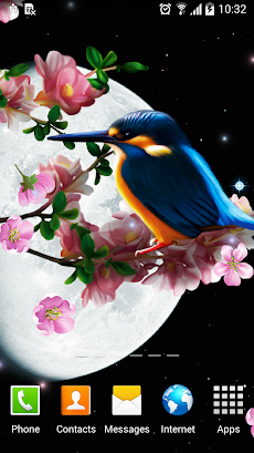 Sakura and Bird Live Wallpaperのおすすめ画像1