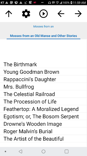 Android application Book, Mosses from an Old Manse screenshort