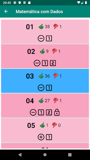 Matemática com Dados Screen 2