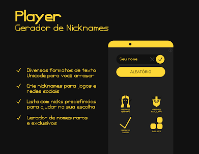 Player - Gerador de Nicknames