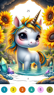 Fairytale Color by number game 3