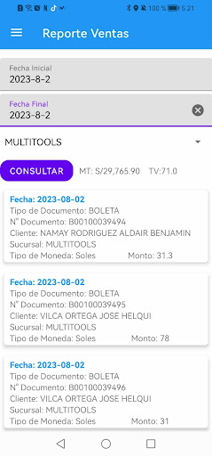 Android application Sysven screenshort