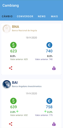 Android application Cambiang screenshort