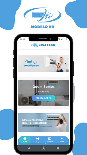 Android application Prestador de serviços - Modelo screenshort
