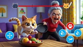 Game screenshot Cat and Grandma: Cat Simulator mod apk