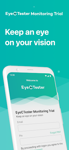 Android application EyeCTester Monitoring Trial screenshort