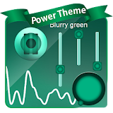 Blurry green Poweramp Skin icon