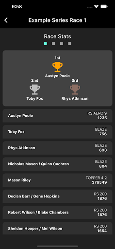 Sailrace Screen 2