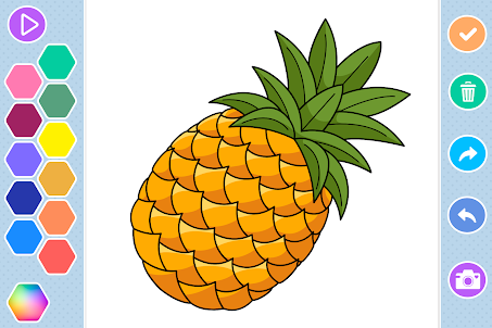 Fruits coloring game